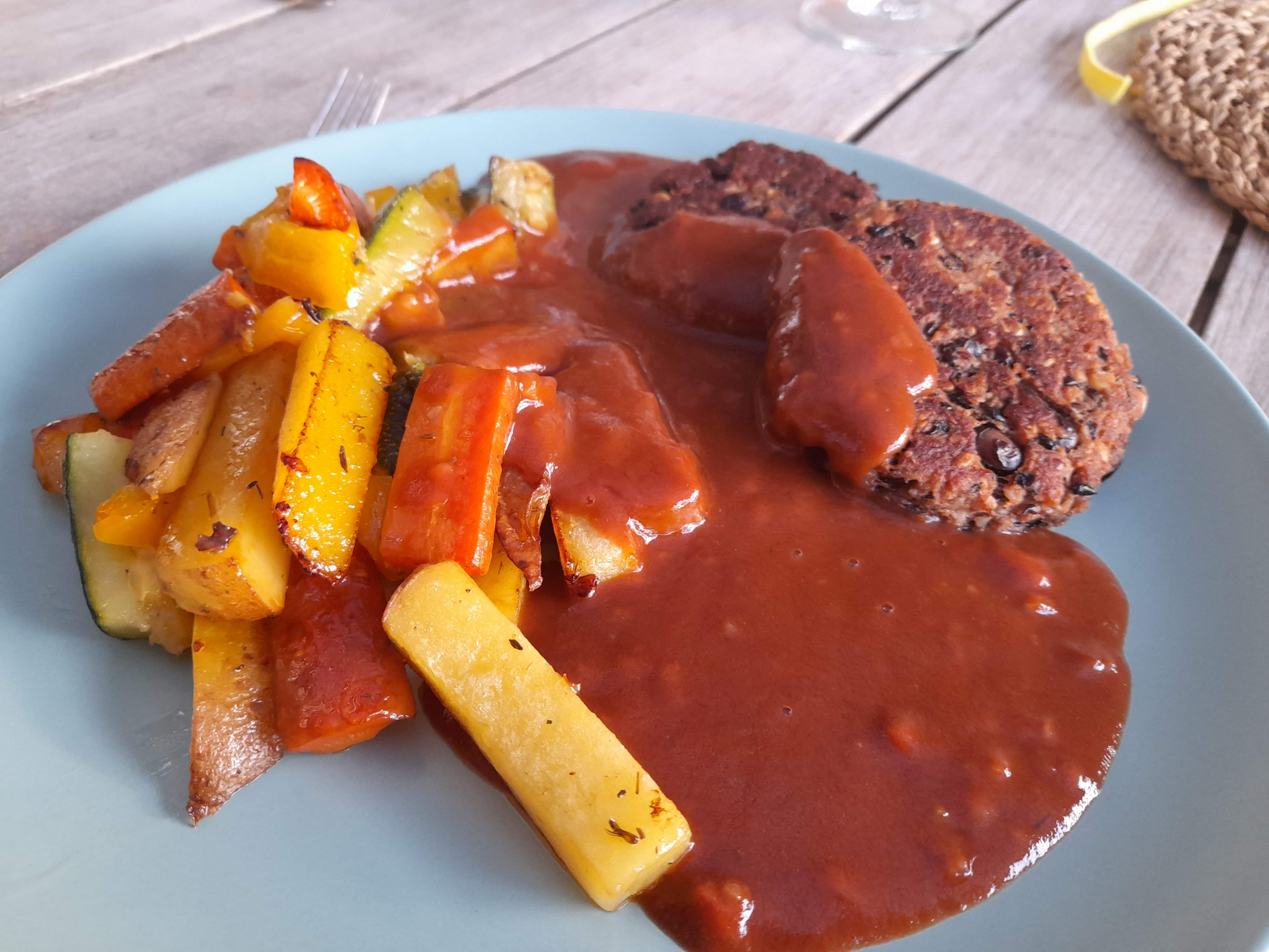 Faschierte Bohnenlaibchen